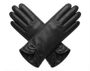 <b>Womens</b> <b>Leather</b> <b>Gloves</b> Wrist Length with Bow Thermal Winter Dress <b>Gloves</b> <b>Leather</b> <b>Gloves</b> for <b>Women</b> SheepSkin Winter Casual <b>Gloves</b> - Product Image 5