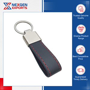 Direct Factory Supply Top Class Quality Luxurious Style Highly Durable PU Leather Keychain Customizable Color Design Gift Travel - Product Image 6