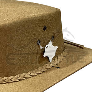 Sombreros de Vaquera al por Mayor con Banda Trenzada, Sombreros Occidentales Duraderos Resistentes al Agua, Sombreros de Cuero para Mujer para Viajes al Aire Libre, OEM, Marca Privada - Product Image 4