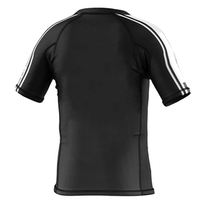 OEM Service Breathable High Quality Fitness Running <b>Compression</b> <b>Shirts</b> <b>Black</b> Color Half Sleeve Spandex Polyester Kids BJJ Rash - Product Image 6