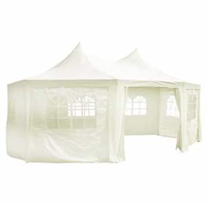 Carpa Octogonal Color Crema de 19.7'x14.4'x11.5' para Bodas y Eventos - Product Image 3