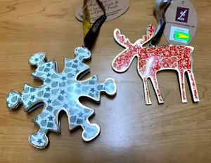 Recién llegado, adorno de Metal personalizado de tendencia, novedad, decoración navideña colgante de relleno de medias bajas - Product Image 4