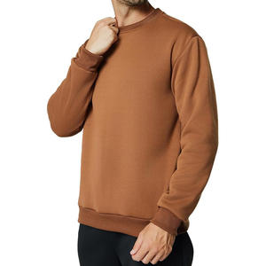 Mens Casual Cotton Crewneck Sweatshirt Soft Pullover with Relaxed Fit Ideal for Spring Fall Travel Gym or Daily Wear - Product Image 5