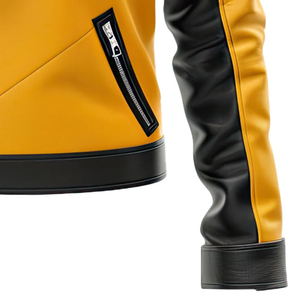 Men's Winter <b>Motorcycle</b> Racing Leather <b>Jacket</b> Customizable Color/Size/Logo High Quality Waterproof & Breathable - Product Image 3
