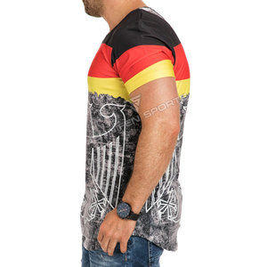 Camiseta Deportiva Personalizada de Verano para Hombre, 100% Algodón, Cuello Redondo, Secado Rápido, Transpirable, Ligera, con Impresión Digital - Product Image 4