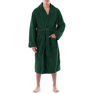 Peignoirs pour hommes légers en coton gaufré style kimono, pour l'été et le spa, vente en gros - Product Image 2