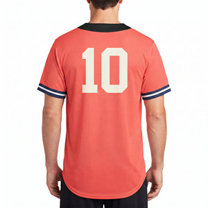 Camiseta de Béisbol para Hombre de Fabricante OEM, Ropa Deportiva, Camiseta de Béisbol con Botones Delanteros - Product Image 2