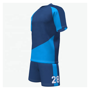 Tenue de football en mesh léger personnalisable avec logo d'équipe, maillot et short, vêtements de sport respirants pour clubs - Product Image 2