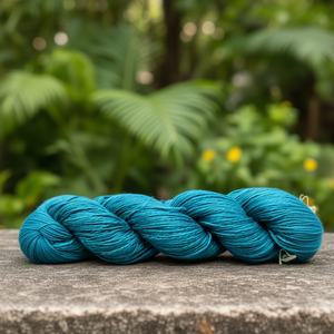 Iris Blue 100% <b>Linen</b> Sportweight <b>Yarn</b>-2 Ply 300m/100g Wet Spun Flax for Knitting & Crochet Weaving <b>Yarn</b> Made in India - Product Image 3