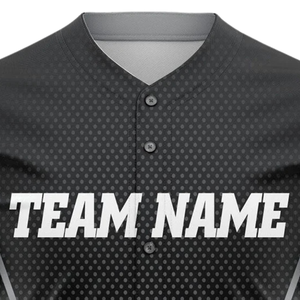Camiseta de Béisbol Personalizada para Hombre, Negra, con Botones, Transpirable, Uniforme Deportivo para Equipos, Ropa Deportiva para Entrenamiento - Product Image 5