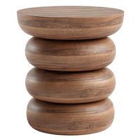 Table d'appoint en bois traditionnelle fonctionnelle, durable, écologique et portable, meuble de salon, idéale pour les essentiels de chevet