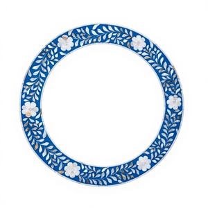 Nouvelle Miroir Décoratif Mural Moderne de Forme Personnalisée avec Cadre en Os Incrusté, Fournisseur Indien Écologique Fait Main - Product Image 3