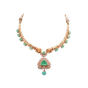 Ensemble collier et boucles d'oreilles pour un look de mariée simple et élégant, fabriqué en argent sterling 925 Gajaah, pour un usage quotidien féminin. - Product Image 1