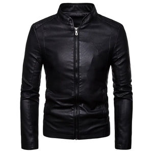 Chaqueta de Cuero Marrón para Hombre, Chaqueta Varsity de Cuero Personalizada OEM, Chaqueta de Cuero para Motocicleta, Tallas Grandes - Product Image 5