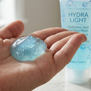Gel Limpiador Facial con Ácido Hialurónico Hydra Light, Hidratación Profunda, Limpiador Facial Suave para Piel Seca y Sensible, OEM - Product Image 3