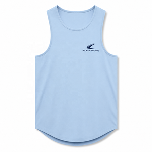 Chaleco Deportivo Casual de Poliéster de 230 GSM para Hombre, Camiseta sin Mangas con Logotipo para Fisicoculturismo y Fitness - Product Image 3