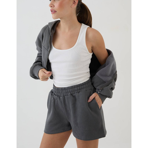 2026 Women Set Summer Fashion Clothing Breathable Cotton Polyester Oversized Hoodie& Shorts Gym <b>Running</b> Sportswear - Product Image 5