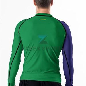 Camiseta de Compresión ZABEX SPORTS 2026 con Estampado Digital de Manga Larga para MMA y BJJ, Elástica, de Spandex/Poliéster para Hombre - Product Image 5