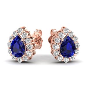 ต่างหูเพชรทรงหยดน้ำ REYES ทำมือ ทอง 14K ได้รับการรับรองจาก IGI น้ำหนัก 1.03 กะรัต ประดับพลอยไพลินสีน้ำเงินทรงรัศมี - Product Image 6