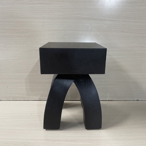 Taburetes de madera de acacia hechos a mano, artículo antiguo rústico, mesas laterales de madera, hecho en Vietnam - Product Image 2