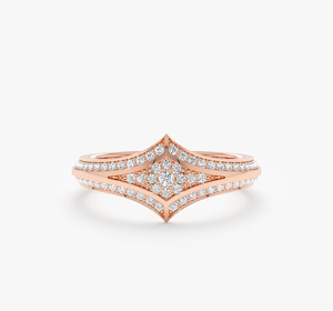 แหวนแต่งงานเพชรเพาะเลี้ยงในห้องปฏิบัติการ ทองคำ 14 กะรัต แบบวินเทจ ได้รับการรับรองจาก IGI ของขวัญสุดพิเศษสำหรับผู้หญิงในงานปาร์ตี้ - Product Image 2