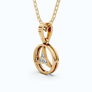 สร้อยคอจี้เพชรทรงกลมเรียบหรู 3 เม็ด ทองคำ 14K ชุบโรเดียม ได้รับการรับรองจาก IGI เพชรเพาะเลี้ยงในห้องปฏิบัติการ เหมาะสำหรับเป็นของขวัญสำหรับงานเลี้ยง - Product Image 5