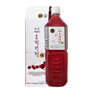 [MKM] Xyolse Omija Syrup 1000ml, Líquido de Grado Alimenticio Silvestre con 5-HTP y Vitamina C en Envase de Plástico para Todas las Edades, Corea - Product Image 1