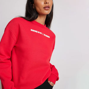 Sudadera Oversize para Mujer, 100% Algodón, con Logo Personalizado, Cuello Redondo, Estilo Urbano, Sudadera Blanca al por Mayor, Sudadera Personalizada para Mujer - Product Image 2