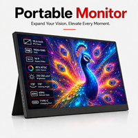Écran portable sans fil OEM ODM 15,6 pouces FHD IPS 1920x1080 haute définition avec double haut-parleur, deuxième écran pour ordinateur portable et téléphone