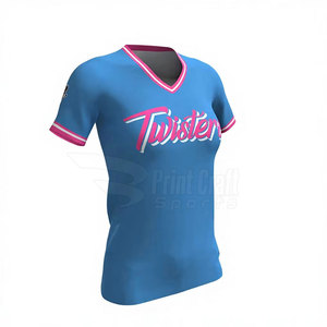 Chemises de softball à col en V personnalisées avec logo, best-sellers, en stock, vêtements d'équipe - Product Image 4
