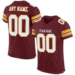 Custom Adult Team American Football Uniform Practice Jersey Set Quick Dry Elastic Waist Wholesale Sublimation Blank - Product Image 3