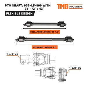Cultivateur rotatif à attelage 3 points pour tracteurs 30-50 CV, profondeur de travail 6 pouces, arbre de prise de force, catégorie 1/2, modèle TMG RT165 - Product Image 5
