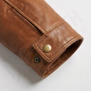 Veste de moto en cuir véritable pour homme de qualité supérieure, nouvelle arrivée, vestes de moto d'hiver, protections amovibles, personnalisables - Product Image 6