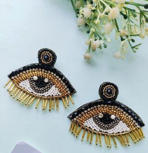 ต่างหูผ้าปักแบบ Letast ต่างหูลูกปัดหลายแบบตามสั่งสำหรับผู้หญิงเครื่องประดับงานปาร์ตี้ในราคาที่ดีที่สุดต่างหูลูกปัด - Product Image 6