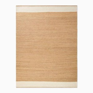 Tapis en jute fait main, naturel, Inde, sur mesure, adulte, bohème, moderne, pour chambre d'hôtel, lavable, jacquard, 3500 g/m², 14 mm - Product Image 3
