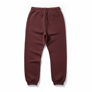 PRO ENTERPRISES Pantalon de survêtement en coton bordeaux pour homme, taille élastique, décontracté, avec poches latérales, léger, tricoté, antistatique, résistant aux acides - Product Image 4
