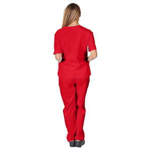 Conjuntos de Uniformes Médicos para Enfermeras con Bolsillos, Nuevos Diseños en Oferta, Algodón y Poliéster de Alta Calidad, Manga Corta, Servicio OEM, Uniforme de Hospital - Product Image 2