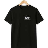 Camiseta Negra Extra Grande para Hombre y Mujer, 100% Algodón Peinado, Transpirable, de Secado Rápido, Antiarrugas, Absorbente de Sudor, Premium