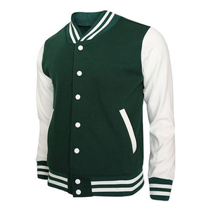 Veste de baseball personnalisée pour homme, fabriquée en usine, à bas prix, de qualité supérieure, pour adultes et jeunes, en polaire colorée, sur mesure - Product Image 2