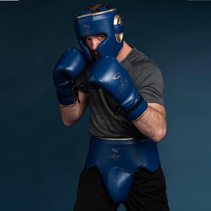 Kit d'entraînement de boxe Premium en cuir de vachette véritable, ensemble d'équipement d'entraînement de boxe, gants de sparring Super Lace, protège-tête et protège-glandes - Product Image 5