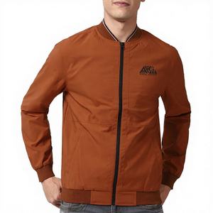 Blouson bomber homme zippé, veste décontractée légère, logo personnalisé OEM ODM - Product Image 1