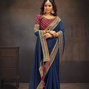 Dernier créateur Banarasi Silk Zari Weaving Saree By Fab Zone - Product Image 1