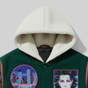 Best Manufacturer High Quality Men Chenille Embroidery Varsity Jacket Direct Factory Supplier Baseball Letterman Jacket For <b>Boys</b> - Product Image 4