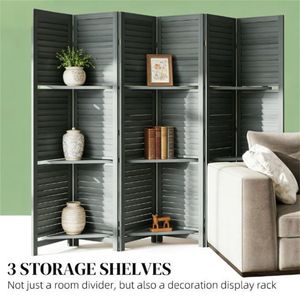 Paravento Pieghevole Bianco a 6 Ante per Camera da Letto e Divisorio per Ambienti - Product Image 2