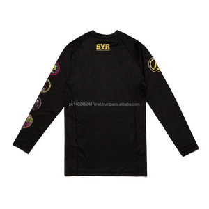 เสื้อรัดรูปแขนยาวสำหรับออกกำลังกาย ยูนิเซ็กซ์ ผลิตจากผ้าสแปนเด็กซ์/โพลีเอสเตอร์ 280 กรัม พิมพ์ลายด้วยเทคนิคการถ่ายเทความร้อน ปี 2024 สำหรับผู้ใหญ่ ยี่ห้อ BRIGHT WAY - Product Image 2