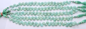 Perles en Amazonite Naturelle Facettée en Forme de Cœur AAA 8-9MM, Perles de Pierre Précieuse Amazonite, Fil de 9 Pouces, Perles en Amazonite Facettée en Forme de Cœur en Gros - Product Image 5