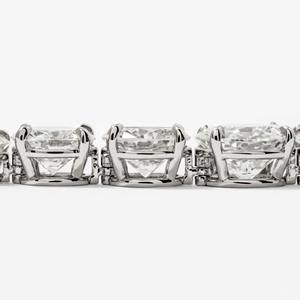 Elegante Collar de Diamantes de Oro Blanco de 14K, 60.21ct, Diamantes Cultivados en Laboratorio, Corte D-G/VS, Engaste de Garras, Certificado IGI, Collar de Tenis para Bodas y Fiestas, Venta al por Mayor - Product Image 5