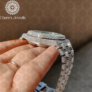 Charm Luxury Stainless Steel <b>Mechanical</b> <b>Watch</b> 40mm Case Analog 20mm Band Vintage Hip Hop Auto Date Push Button Hidden Clasp 10 - Product Image 5