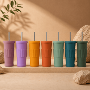 Custom Insulated <b>Tumbler</b> <b>with</b> <b>Straw</b> Vacuum Stainless Steel 24-30oz <b>Straw</b> Lid Laser Engraved for Corporate Gift Low MOQ - Product Image 3