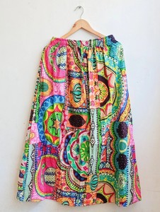 Jupe hippie en coton faite à la main, jupe imprimée pour les occasions spéciales - Product Image 1